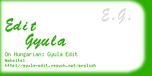 edit gyula business card